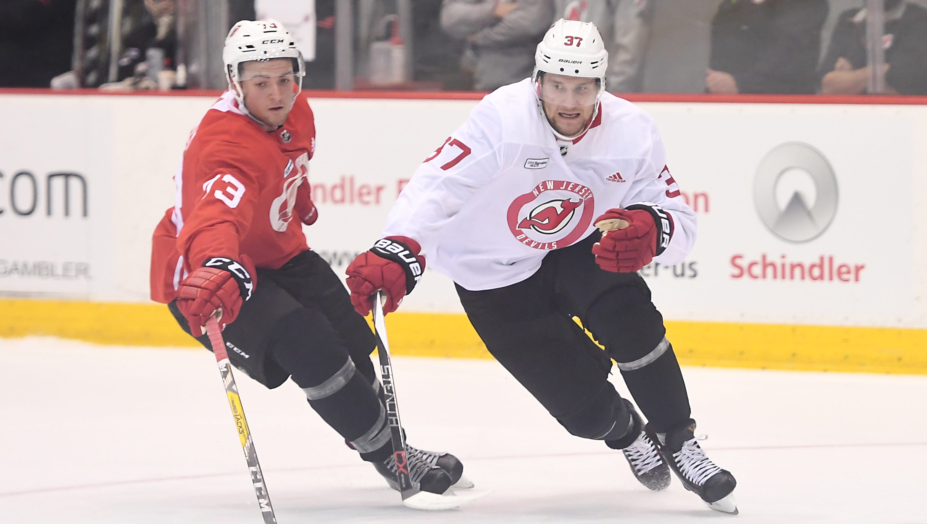 Devils' training camp The first scrimmage