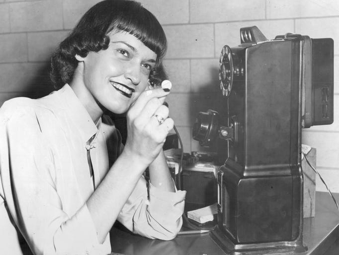 In this undated photo, Joyce Smith, a Rochester Telephone
