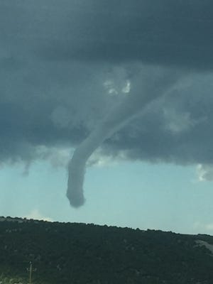 A tornado touched down in Garfield County on Friday.