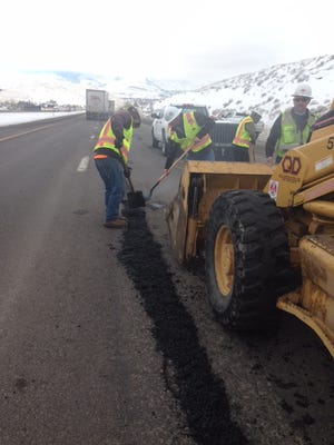 Crews will be working to fill potholes on Interstate 80 Thursday through Sunday.
