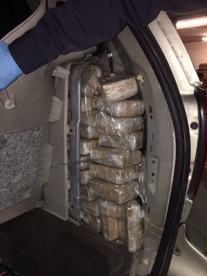 U.S. Customs and Border Protection officers seized more than 400 pounds of marijuana in five separate cases Wednesday.