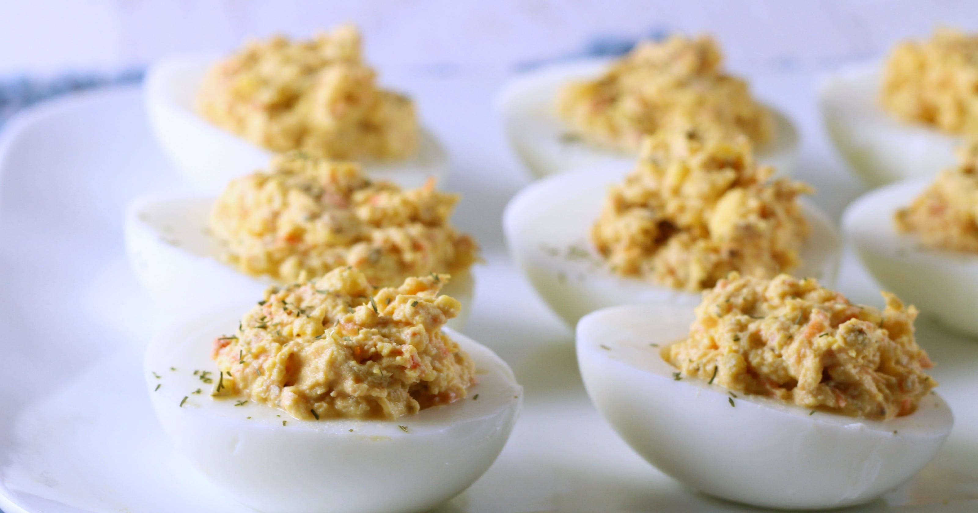 Solid Gold Eats Dill Relish Deviled Eggs