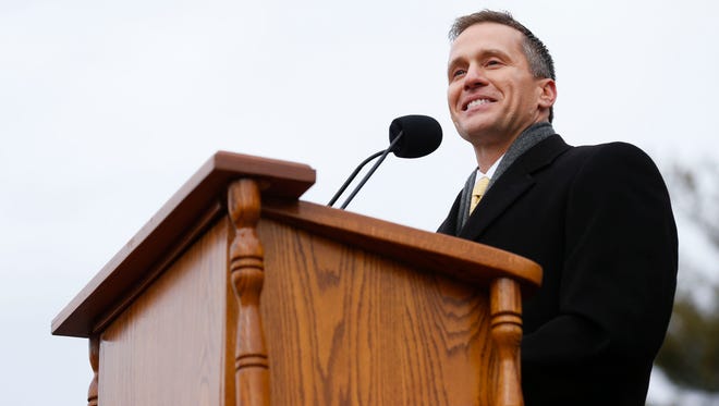 Eric Greitens was sworn in as the 56th Governor of Missouri at an inauguration ceremony on the South lawn of the Missouri State Capital on Monday, Jan. 9, 2017. 