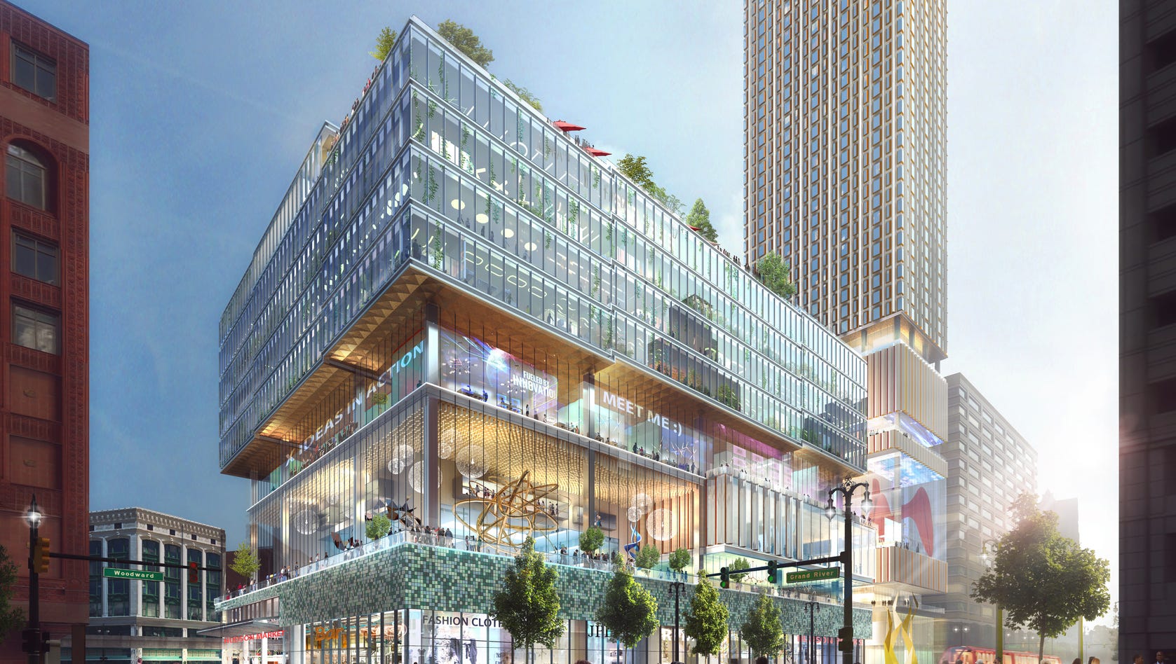 Groundbreaking today for Detroit's new tallest skyscraper