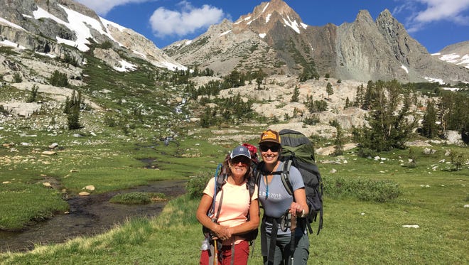 Maureen Tippen of Clarkston and her daughter Anna Tippen Howes of Marquette took the D on a backpacking trip last summer to Yosemite National Park in the Sierra Nevada mountain range of northern California. They were celebrating Anna's 30th birthday.
