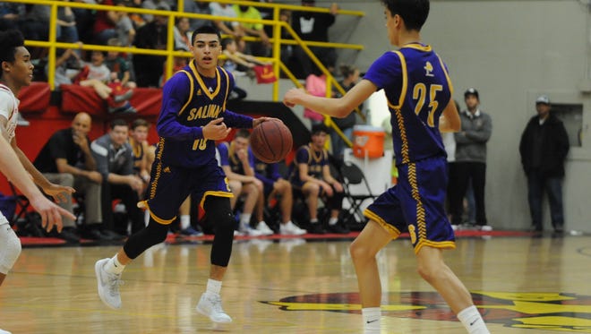 Salinas' boys' basketball team plays Thursday at home against North Salinas or Independence in the second round of Division I CCS Playoffs.