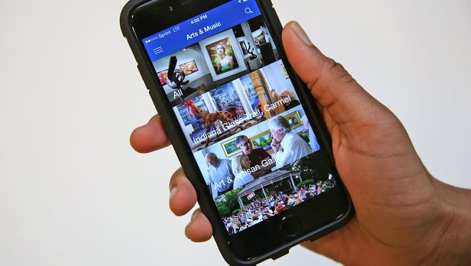 Carmel has created an app for both iPhone and Android users to roam the city.
