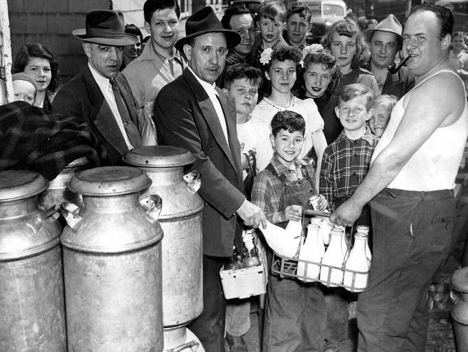 Supplies Customers from Small Dairy - George Phillips
