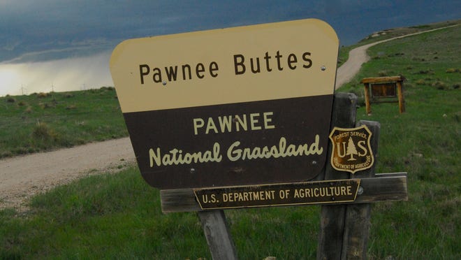 The Pawnee Buttes at Pawnee National Grasslands, located about 70 miles east of Fort Collins.