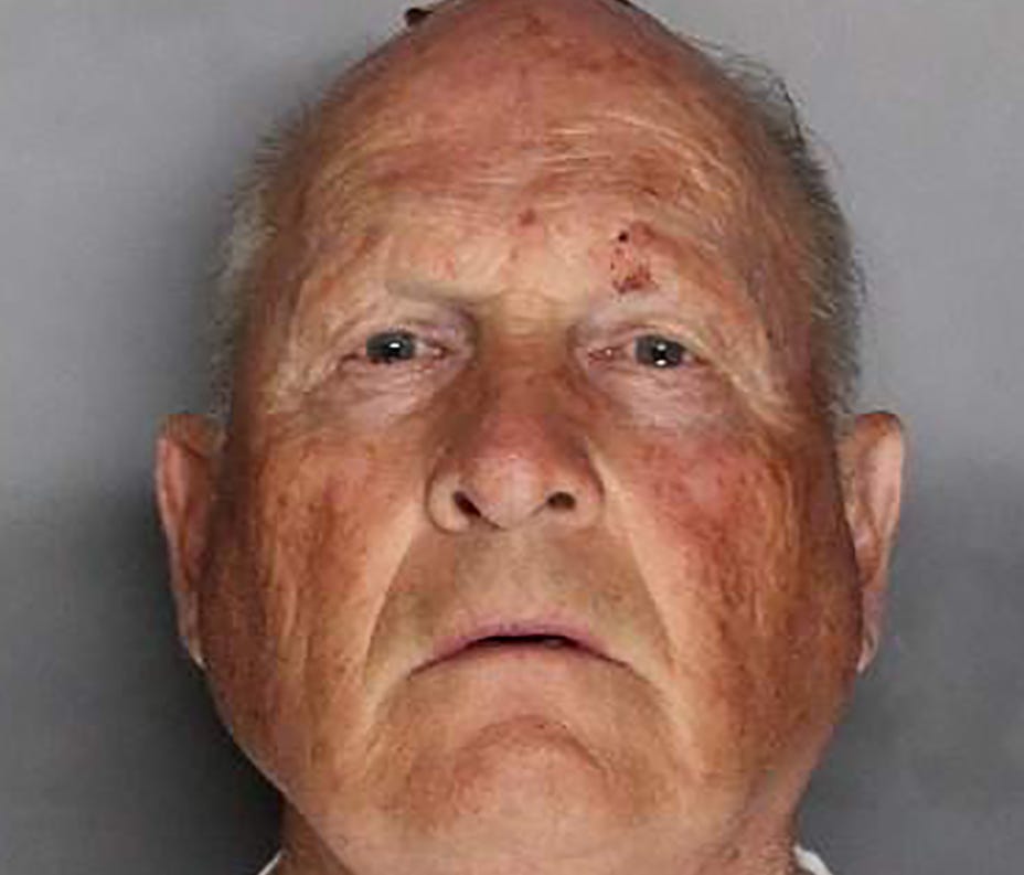 This booking photo obtained April 26, 2018 courtesy of the Sacramento County Sheriff's Office shows suspect Joseph James DeAngelo.  California authorities, after a 40-year manhunt, on April 25, 2018 announced the arrest of a 72-year-old former police 