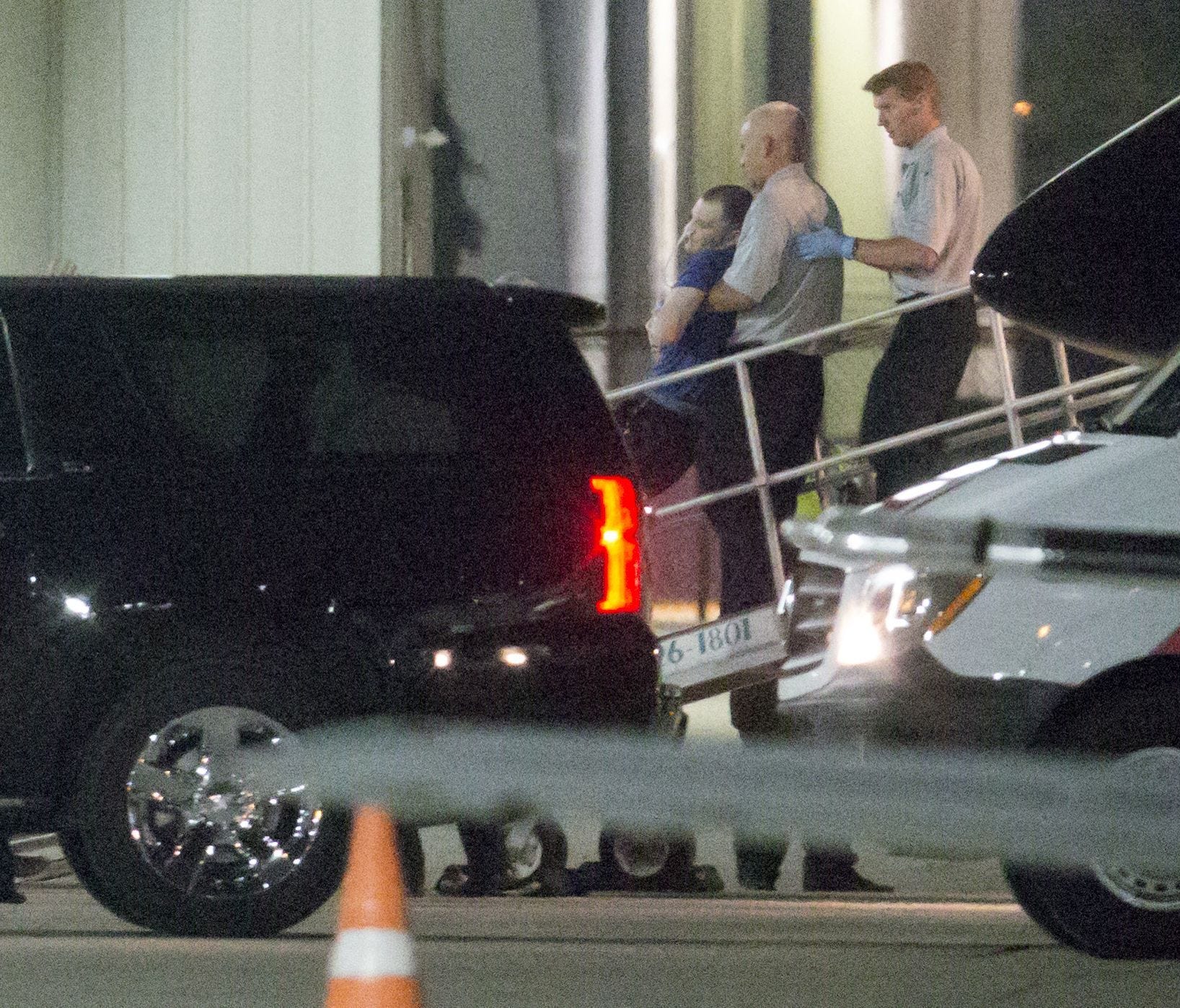 Otto Warmbier, a 22-year-old college student detained and imprisoned in North Korea, is carried off of an airplane at Lunken Airport in Cincinnati.
