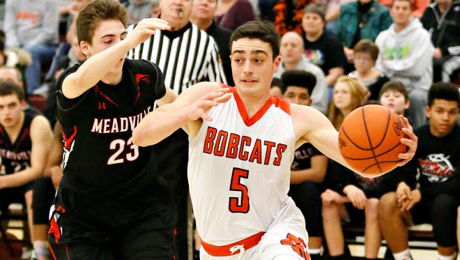 Northeastern's Antonio Rizzuto is the leading scorer in the York-Adams League at 25.0 points per game.