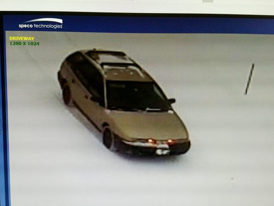 A station wagon is seen in the Williston Walmart parking