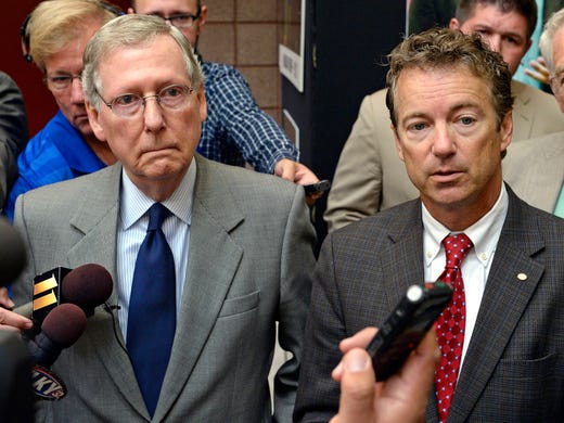 Sens. Mitch McConnell and Rand Paul