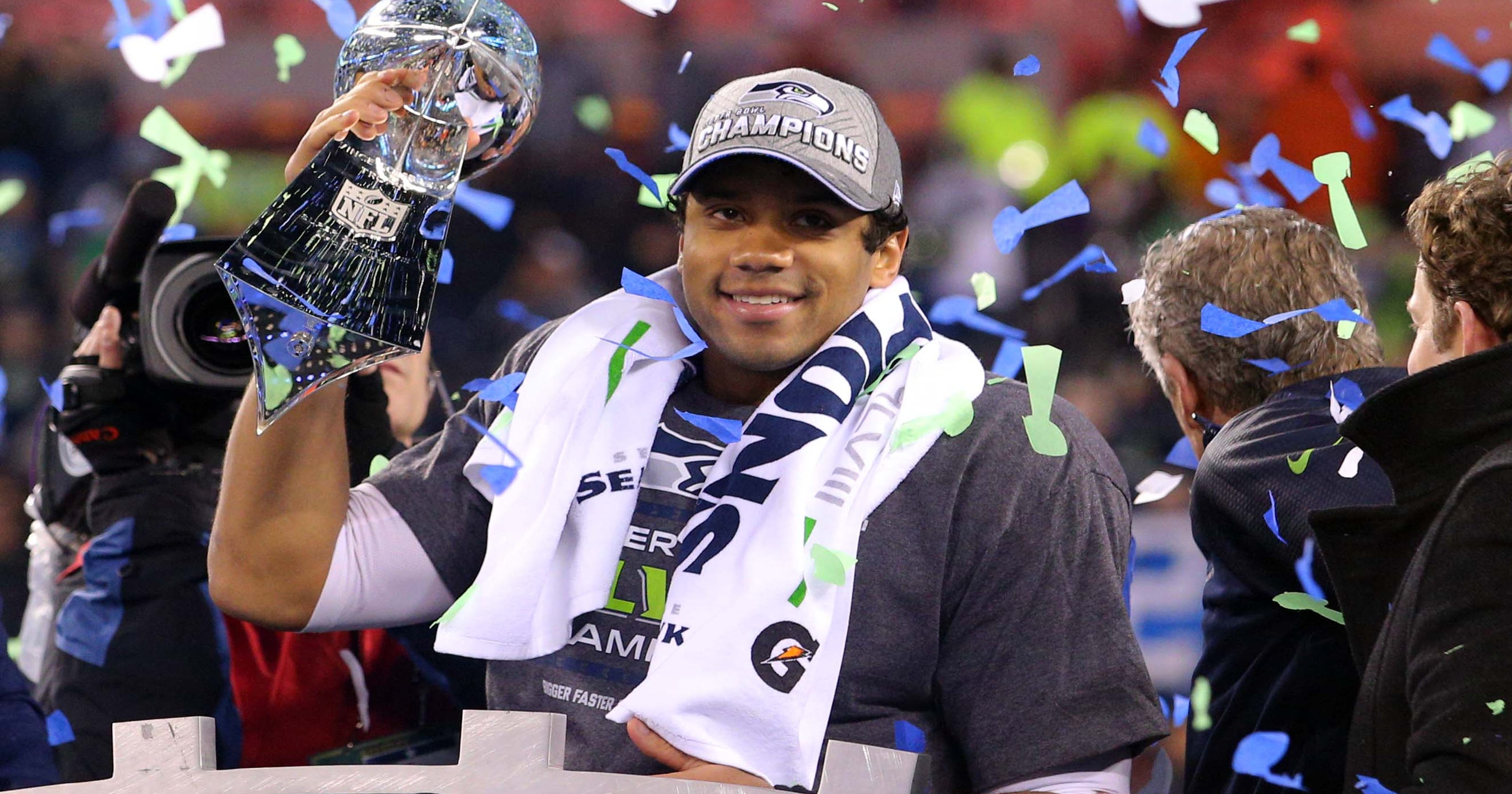 Image result for russell wilson super bowl