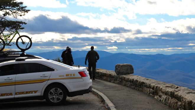 A body was discovered off the Ravens Roost Overlook on Sunday, Jan. 10, 2016.