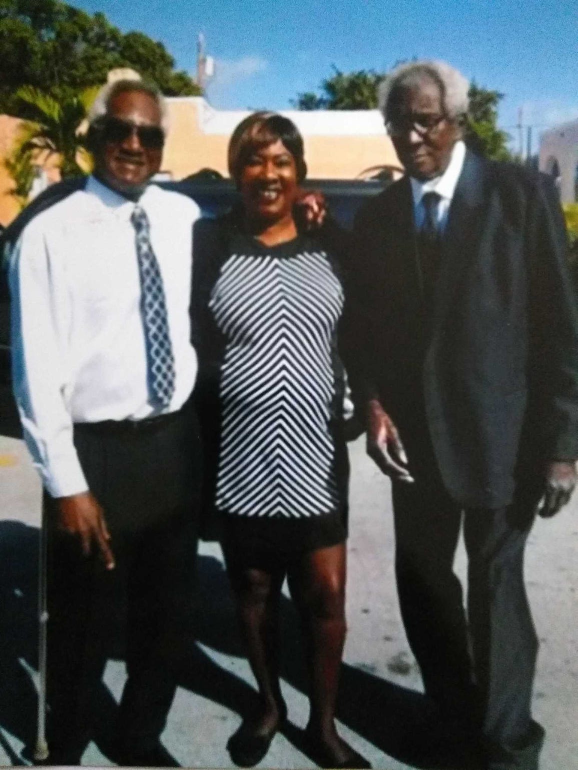 Coleman Felts, right, with his brother Larry McFarley and sister Toni McFarley. Felts wandered from the Golden Glades Nursing and Rehabilitation Center in Miami in December 2015 and drowned in a lake.