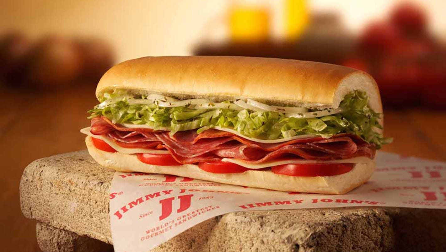 Jimmy John's says thanks with 1 subs