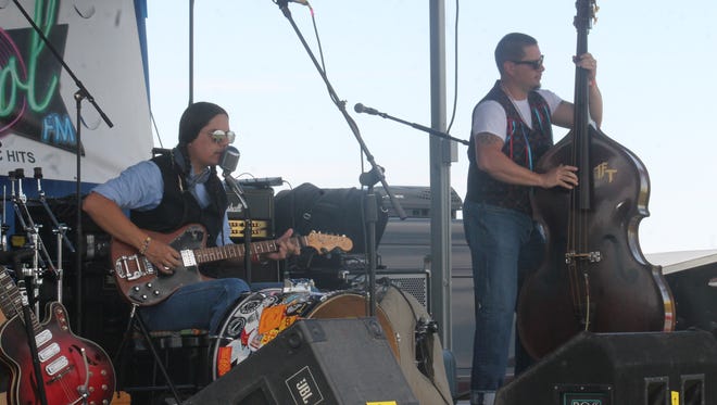 CW Ayon Combo members performed during the Red, White and Blue Brew and Music Fest Wednesday.