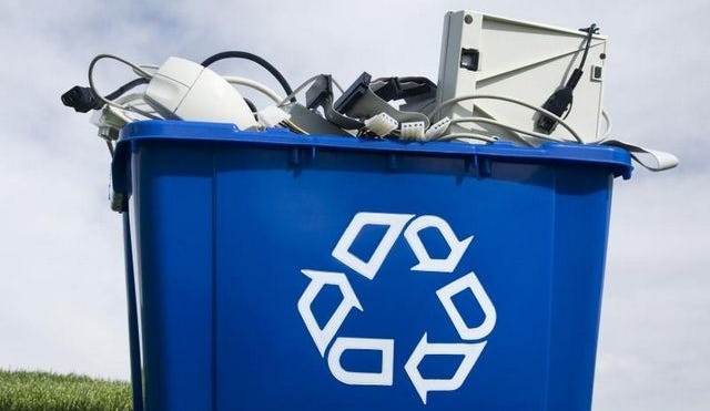 Electronic recycling can earn you cash or store credit.