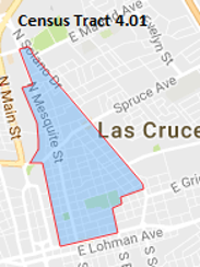 Targeted area in Mesquite neighborhood.
