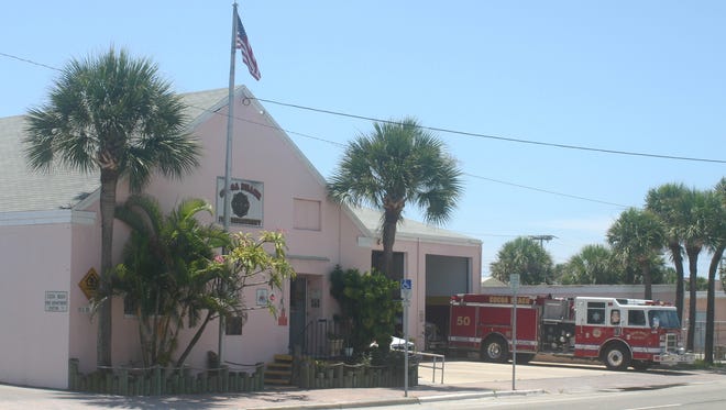 The old fire station in downtown Cocoa Beach.