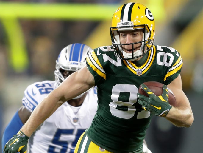 Green Bay Packers wide receiver Jordy Nelson dsuring