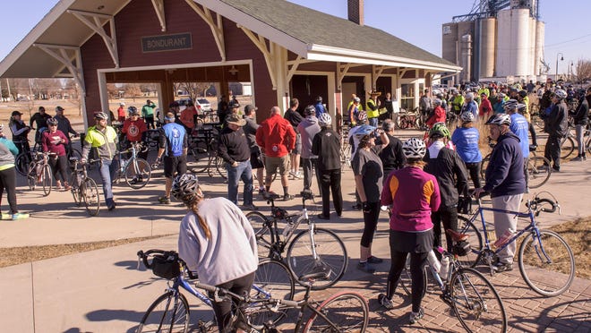 Bondurant hosted a winter bike ride called the Chichaqua Outdoor Winter Delightful Ride (CHOWDER) held on Feb. 18 starting in Bondurant going to Berwick and back. About 250 rider participated.