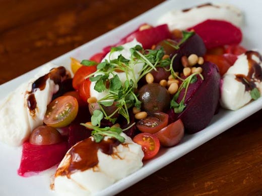 In L.A., Pearl's Rooftop offers a bright Beet & Burrata