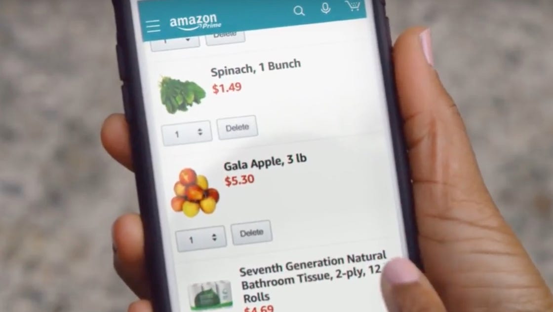 Amazon opens two clickandcollect grocery stores