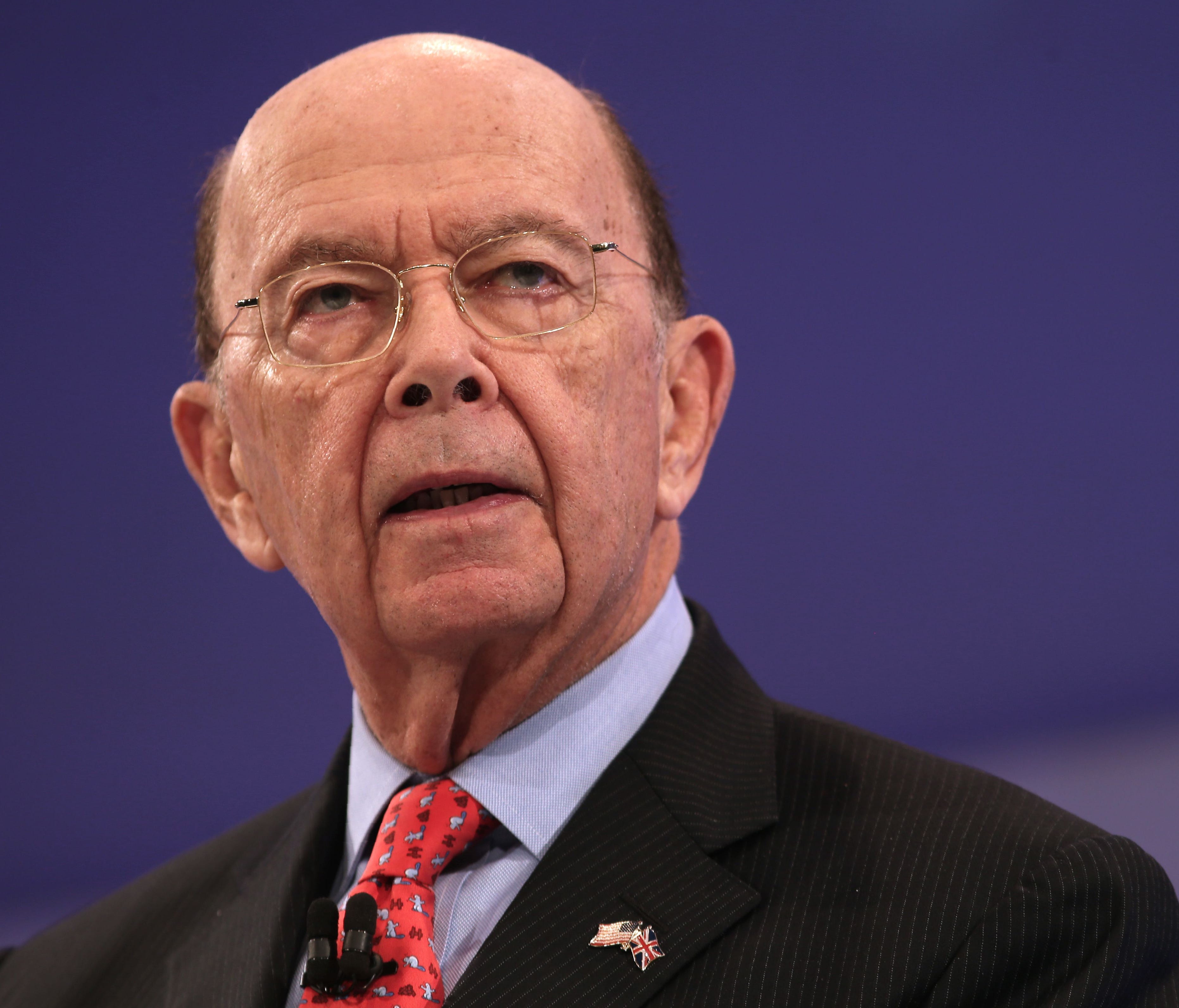 U.S. Secretary of Commerce, Wilbur Ross addresses delegates at the annual Confederation of British Industry (CBI) conference in east London, on Nov. 6, 2017.