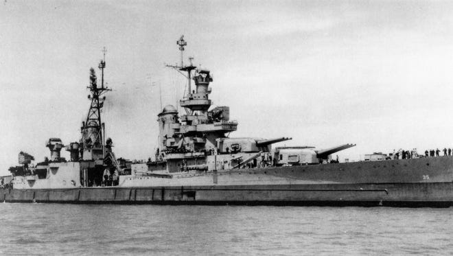 USS Indianapolis (CA-35), a Portland class heavy cruiser of the United States Navy.  The ship was sunk by Japanese torpedoes on July 30, 1945. (U.S. Navy)