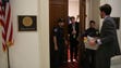 Staffers for U.S. Reps. drop by at the office of House