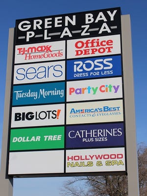 Green Bay Plaza mall at South Military Avenue and West Mason Street in Green Bay.