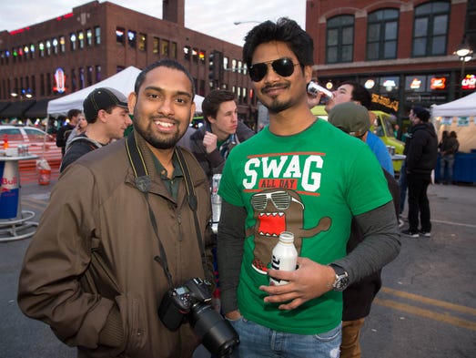 Shankar Garlapati, 25, (left) and Pakesh Agarwal, 26,