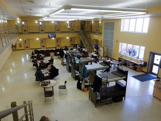 Inmates use temporary bunk beds at $122 million Mitchellville prison