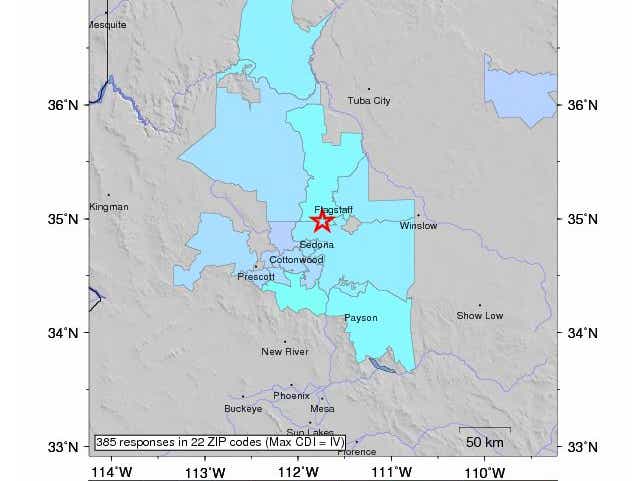 4 7 Sedona Earthquake Strong For Arizona