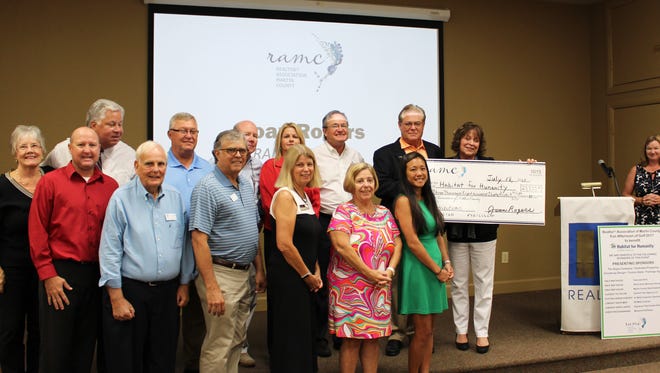In the highest dollar amount ever raised at its annual golf tournament, the REALTOR® Association of Martin County presented a check for $23,835 to Habitat for Humanity of Martin County.