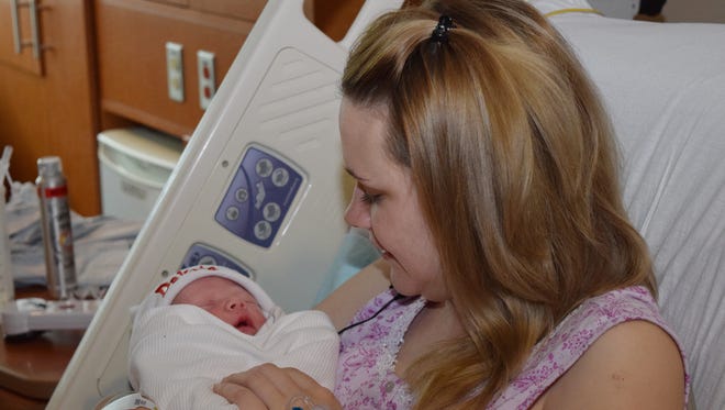 Dakota Jay Tate, son of Casey and Autumn Tate of Oakdale, was the first baby of the new year in Alexandria, born Friday at 11:02 a.m. at Christus St. Frances Cabrini Hospital. He weighed 7 pounds 7 ounces and was 20 inches long.