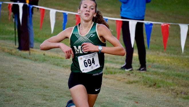 Amanda Beach placed fifth in the Class 2A cross country meet on Saturday.