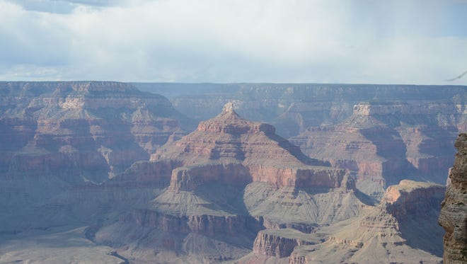 The Grand Canyon from the South Rim near Mather Point on May 16, 2016.