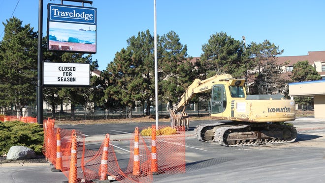 Travelodge, located at 1811 E. Perry Street, is being torn down to be replaced by Fairfield Inn.