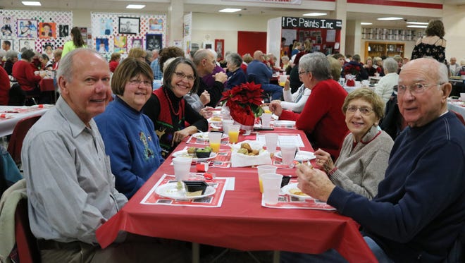 Around 200 local senior citizens attended the Port Clinton High School's annual Holiday Breakfast with the Arts on Tuesday.