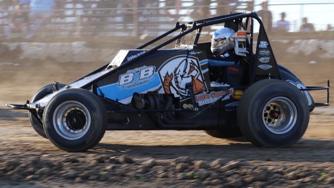 Kelsey Ivy was eighth in the B-main race Saturday at Fremont Speedway.