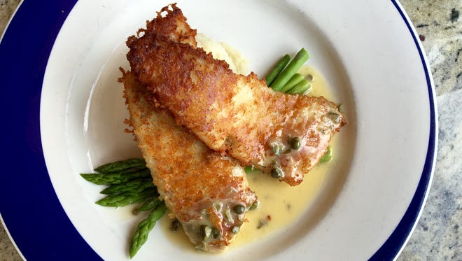 Georges Bank Lemon Sole is a Hot Dish from Blue Pointe Oyster Bar in south Fort Myers.