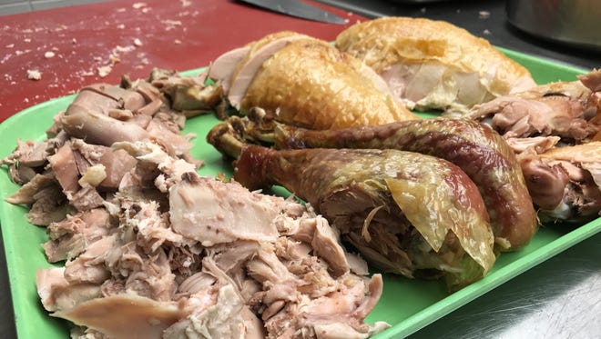 Breaking down a turkey can be done in a few easy steps.