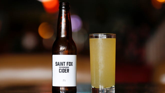 Saint Fox Cider, a new local cider company brewed in Ash Grove, is available in several bars in Springfield now.