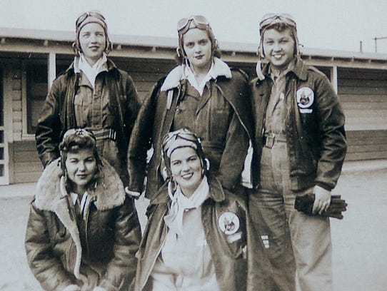 Cadets from the Class 44-W-4, from top left, Dorothy