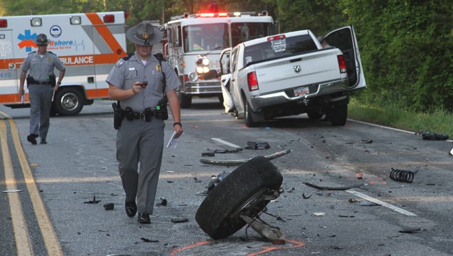 A South Carolina Highway Patrol trooper investigates a fatal wreck Saturday morning on Michelin Boulevard.