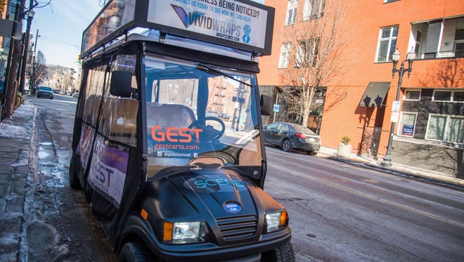 GEST, a free golf cart shuttle service, launched in Downtown and Over-the-Rhine in January 2018.